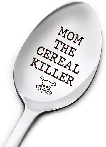 Divertida cuchara de regalo para mamá, el asesino de cereales, Día de la Madre, cumpleaños, Acción de Gracias, Navidad para la mejor mamá de la