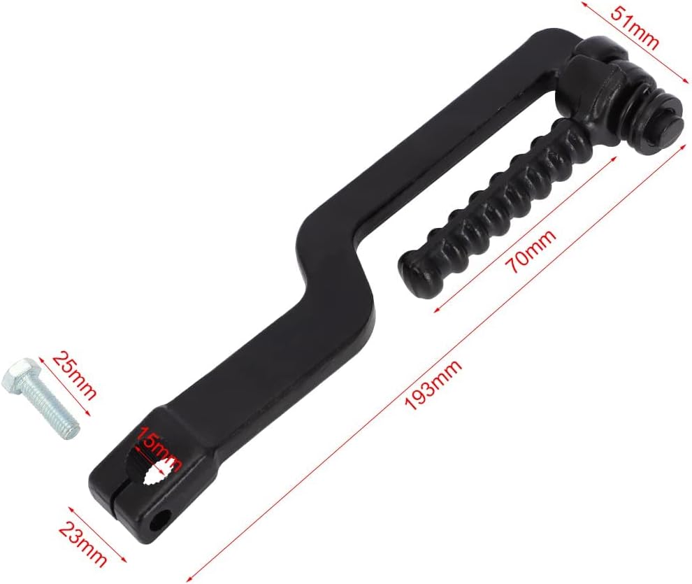 AUTOVIC Kick Start Starter Lever For Polaris Outlaw Predator Sportsman Scrambler 50 90 50cc 70cc 90cc ATV 139QMB GY6 50CC-150CC Scooter ATV Moped Kickstarter Kick Starter Lever Replace 0450569
