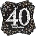 Produktbild Amscan 511545 - Servietten 40. Geburtstag, 16 Stück, 33 x 33 cm, Happy Birthday, Sparkling Celebration