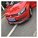 Compatible for VW POLO MK5 TSI TGI MPI 2014 2015 2016 2017 Car Front Bumper Lip Spoiler Splitter Diffuser Separator Bodykits Gloss Black(2014-2017Carbon Look)