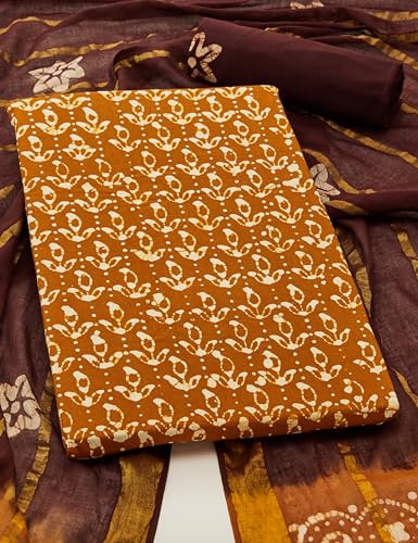 Image of Amazon Brand - Myx Women's Unstitched Batik Print Salwar Suit Dress Material With Dupatta