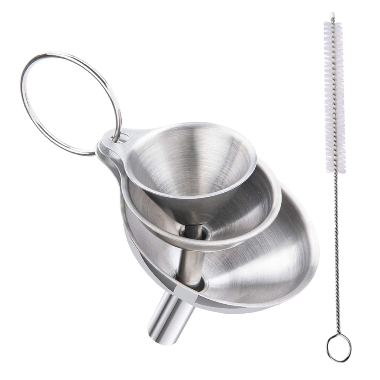 LABRIMP Imbuto in Acciaio Inox Per Cucina Per Trasferire Olio Liquidi Gancio Per Spazzola Accessorio Da Cucina