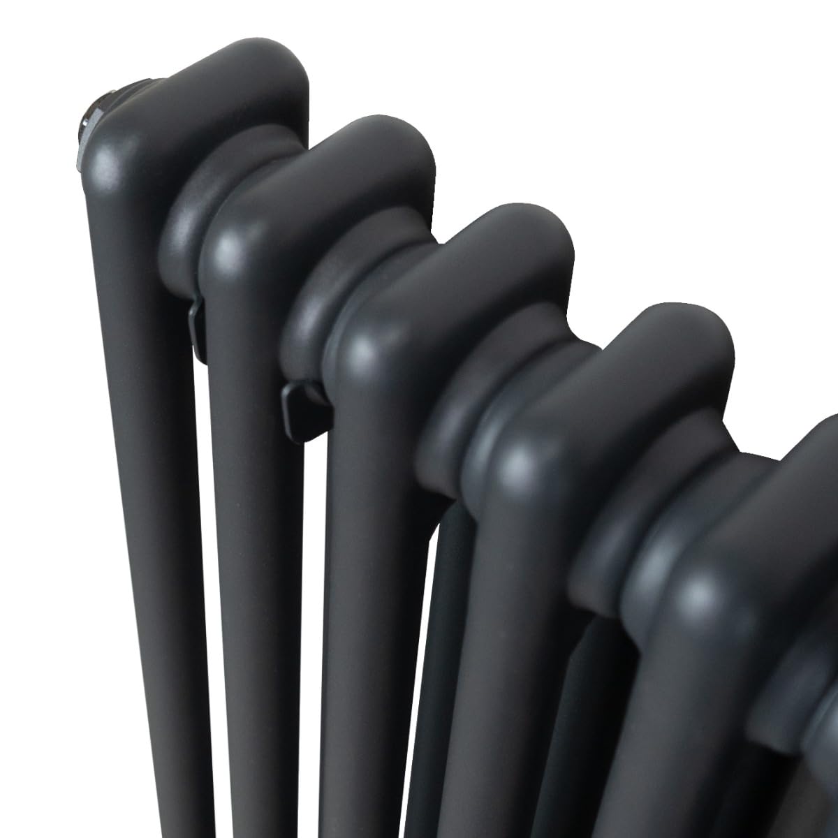 Radiador Tradicional Vertical de 2 columnas 1800mm x 292mm | Gris Antracita | Acero | Montado en pared | Kit de fijación y soportes + Cepillo de limpieza GRATIS | Calefacción estufa calefactor