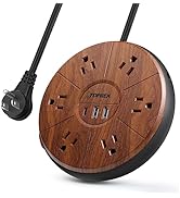 Power Strip with USB, PD 20W USB-C Power Strip, 6.5 FT Extension Cord with 6 Outlets, 1 USB-C, 2 ...