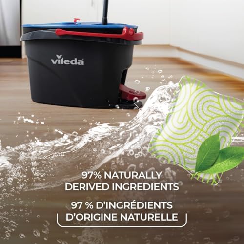 Vileda PACS Floor Cleaner, Crisp Citrus Scent 10 Count (1-Pack) | Made with Naturally-Derived Ingredients | Safe to Use on All Hard Floors | Perfect for Mop Buckets - 2