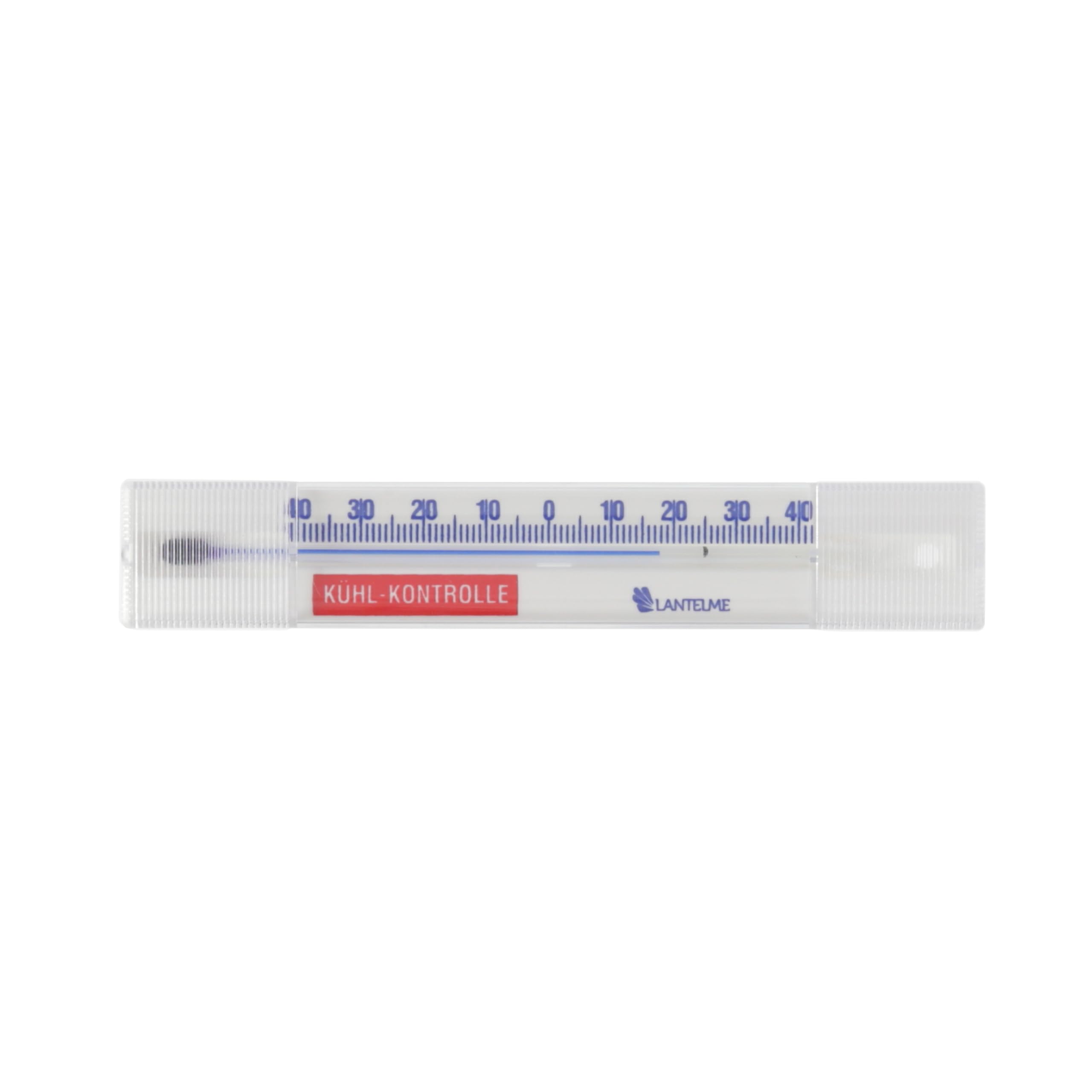 Lantelme Kühlschrankthermometer Selbstklebend Waagrecht | Temperaturanzeige -40°C bis 40°C | Kunststoff 14cm Lang | Analog Kühlschrank Gefrierschrank Kühltheken Thermometer Set (5)