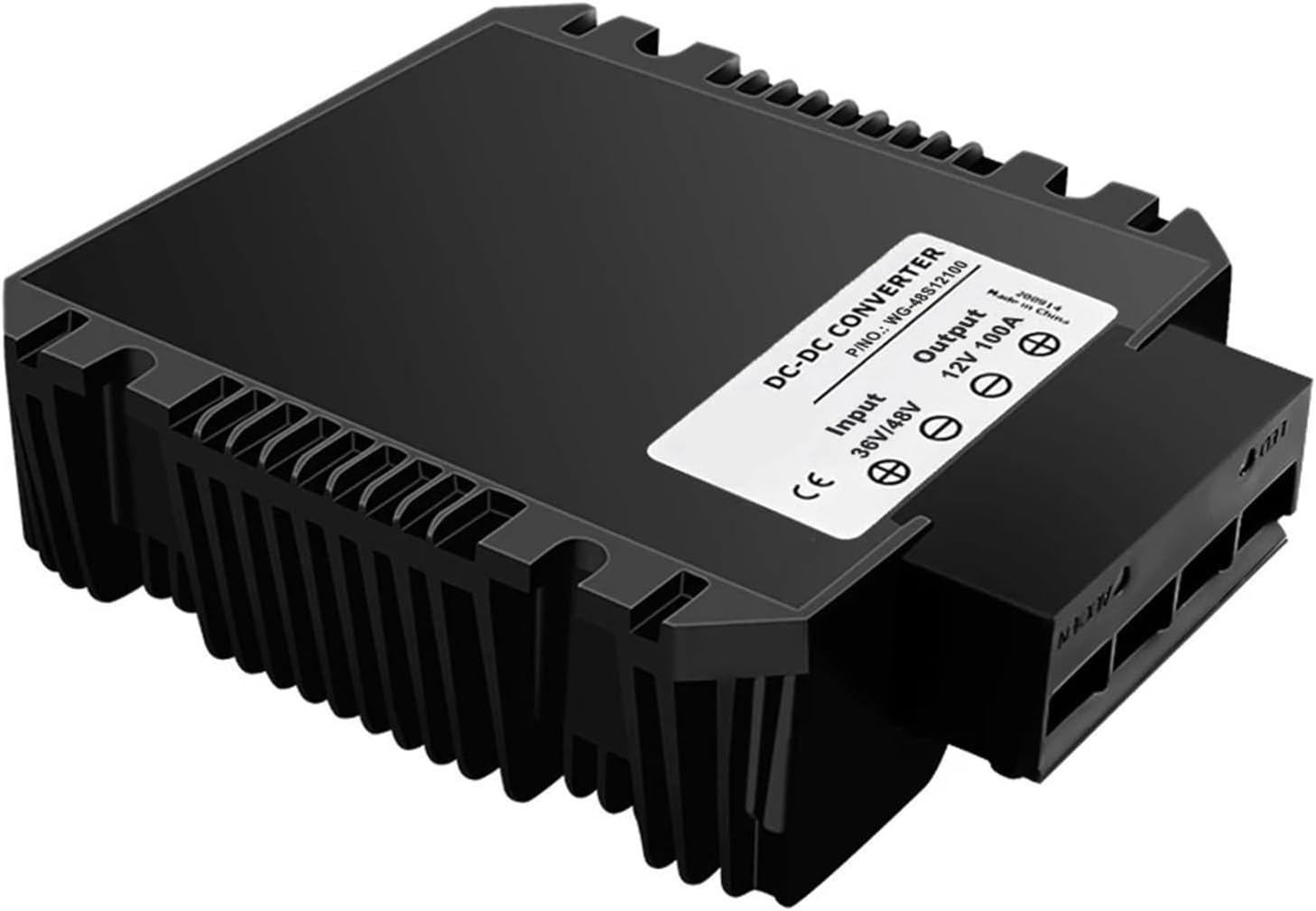 1PCS DC 36V/48V Step Down to 12V 13.8V 80A 100A DC DC Converter Regulator Module Buck Transformer Voltage Reducer for Golf Cart Cars(100A,48V(30-60V)_12V)