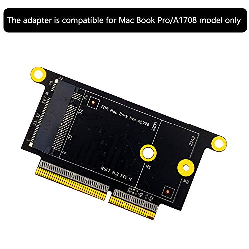 Fesjoy Scheda Adattatore SSD M.2 NVME M.2 Scheda NVMe M Convertitore SSD 2230/2242 Compatible with MacBook PRO A1708