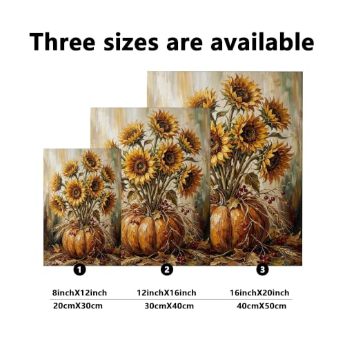 Lienzo de girasol otoñal para llenar de calidez y luz tu hogar 6