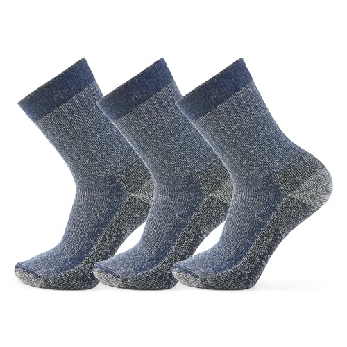 Smartwool Hike Classic Edition Full Cushion 2nd Cut Crew Socks Multipack, Deep Navy, Small