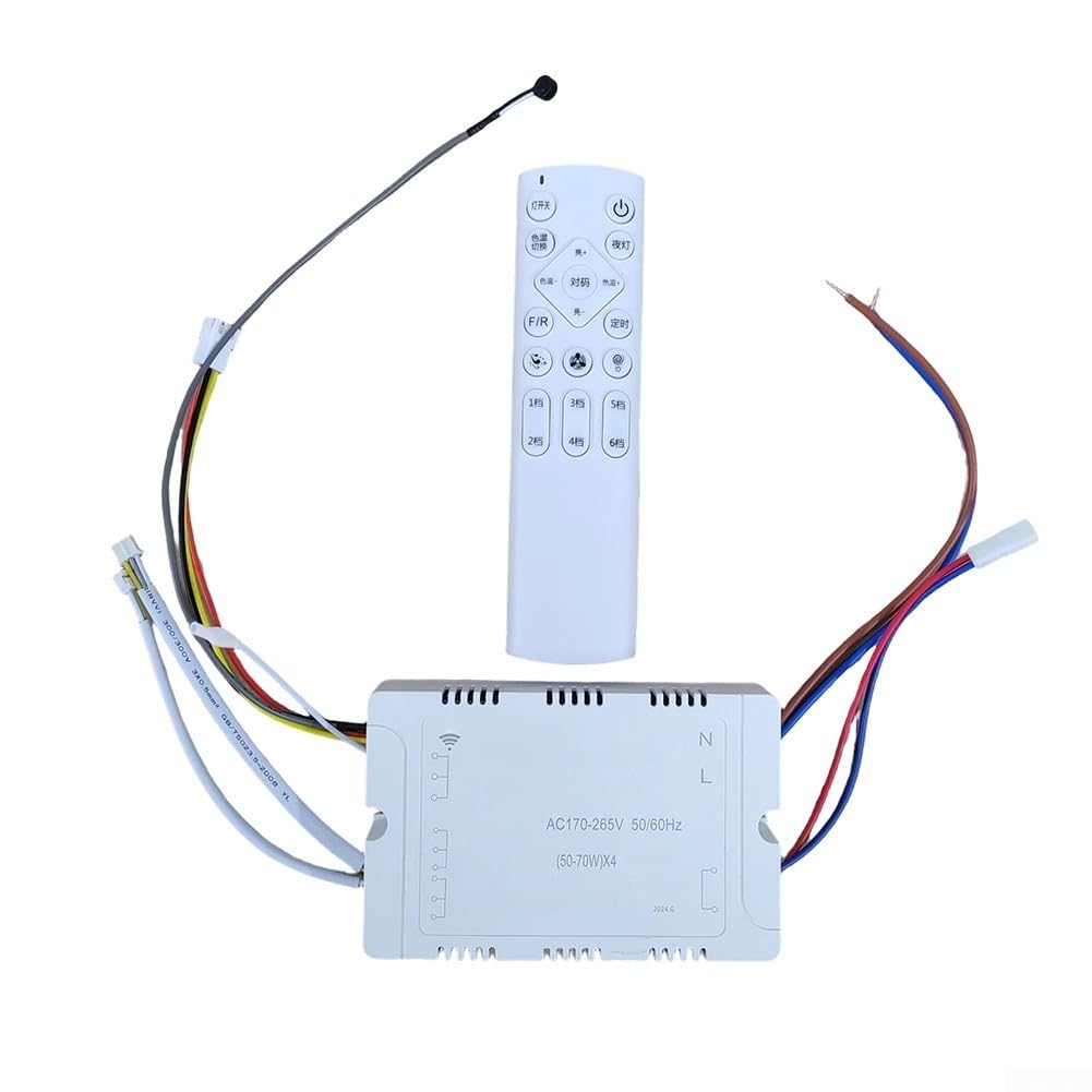 Controlador de ventilador sin aspas Bladeless de techo panel LED blanco 72W ABS