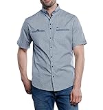 Comfort-Stretch-Anteil engbers Herren Hemd Kurzarm, 31589, Blau in Größe 4XL