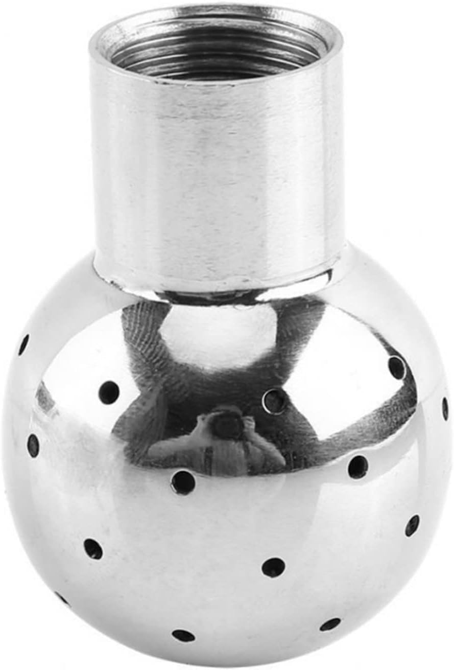 Adjustable Small Submersible Pump Tank Cleaning Ball Nozzle，Female Thread Cleaning Ball Industrial Water Spray Nozzle (Color : 1 of 2 inch)