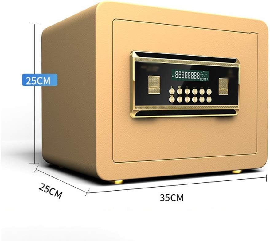 Digital Password Safe, Digital Security Safe Box Electronic Cabinet Steel Construction, Great for Home Office Hotel Business Jewelry Money Passport(white-Dinosaur Doodle4)