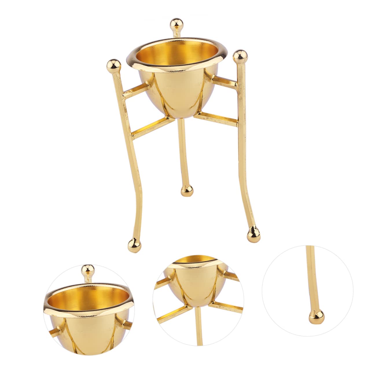 Amosfun 3 Piezas Rejilla para hueveras Platos Relleno de Huevo Plano Taza de cáscara de cocidos Taza para cocinar portahuevos huevera de Cobre Porta de Cobre