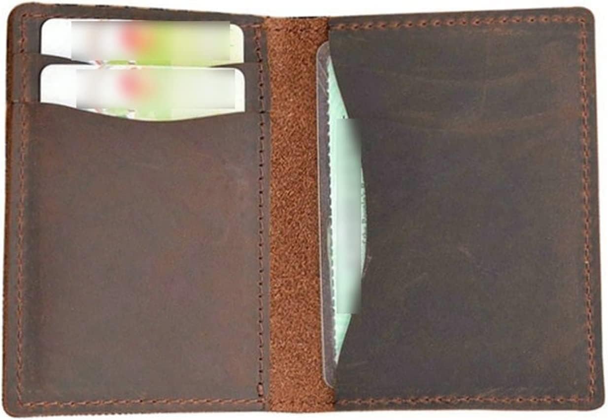 SKUZA Wallet,Card Bag,Leather Credit Card Holder for Men Unisex Card Purse Men & Women Card Case (Color : Red Card Holder) (Blue Card Holder) (Color : Blue Card Holder)