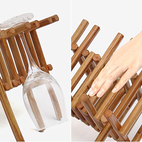 Soporte de vino de madera para 6 botellas 28.5x20.5x23cm miniatura 5
