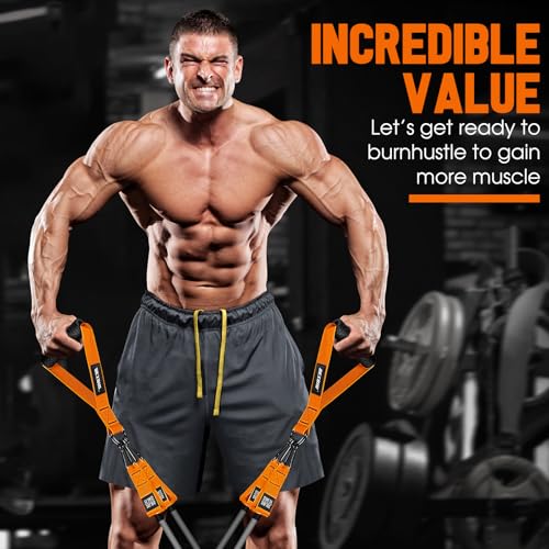 Image of Heavy Resistance Bands for Working Out, 300lbs /360lb /420lb Exercise Bands Workout Bands with Handles, Door Anchor, Ankle Straps, Home Gym Workout Equipment for Men Fitness Strength Training Stretching