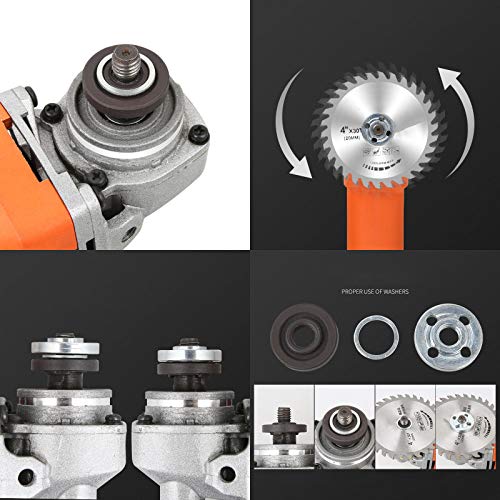 Winbyoan Saw Blade Bushing Set Saw Blade Adapter Ring, 1 Inch To 20 Mm, 1 Inch To 5/8 Inch, 7/8 Inch To 5/8 Inch, 20 Mmto 5/8 Inch, 5/8 Inch To 1/2 Inch, Pack Of 10 #TOP2