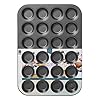 Chicago Metallic - Bakeware Professional Non-Stick 24 Cup Mini Muffin Pan, Grey