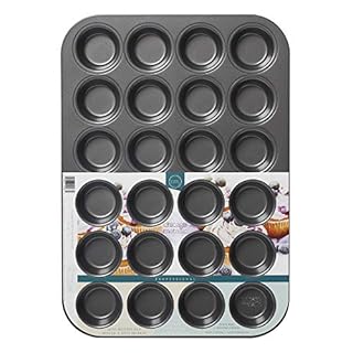 Chicago Metallic - Bakeware Professional Non-Stick 24 Cup Mini Muffin Pan, Grey