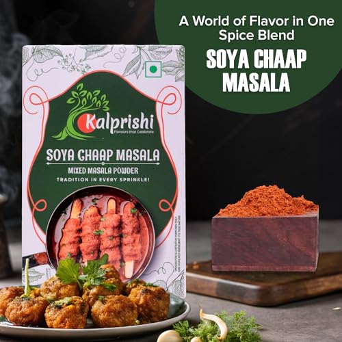 Image of Kalprishi Soya Chaap Masala 100g | Restaurant Style Curry Spice Blend For Soya Sticks