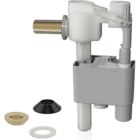 White Plastic 3/8" Toilet Cistern Side Entry Inlet Fill Valve - 3/8 ...