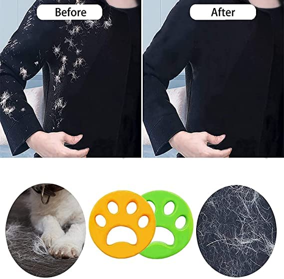 SNAPSHOPECOM Pet Hair Remover for Laundry,Dogs and Cats Hair Catcher for Washing Machine,Non-Toxic Safety Reusable Floating Pet Fur Catcher,The Laundry Lint and Fur Remover(Pack of 2 Pcs) 1