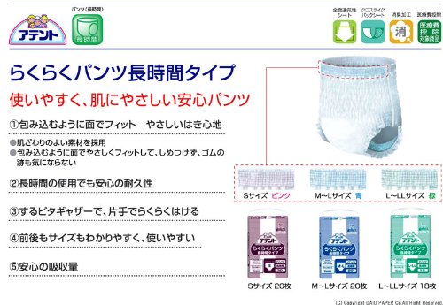 Amazon | 業務用アテント！ らくらくパンツ 長時間タイプ M～Lサイズ