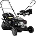 Craftfull Rasenmäher CR-196-30 | 4,4 KW 6 PS | 190 cm³ OHV Motor | Benzinrasenmäher - Mäher Benzin - Selbstfahrantrieb - 53 cm Schnittbreite in 7 Stufen (CR-196-30 4,4 KW 6 PS 190 cm³ Motor Grau)