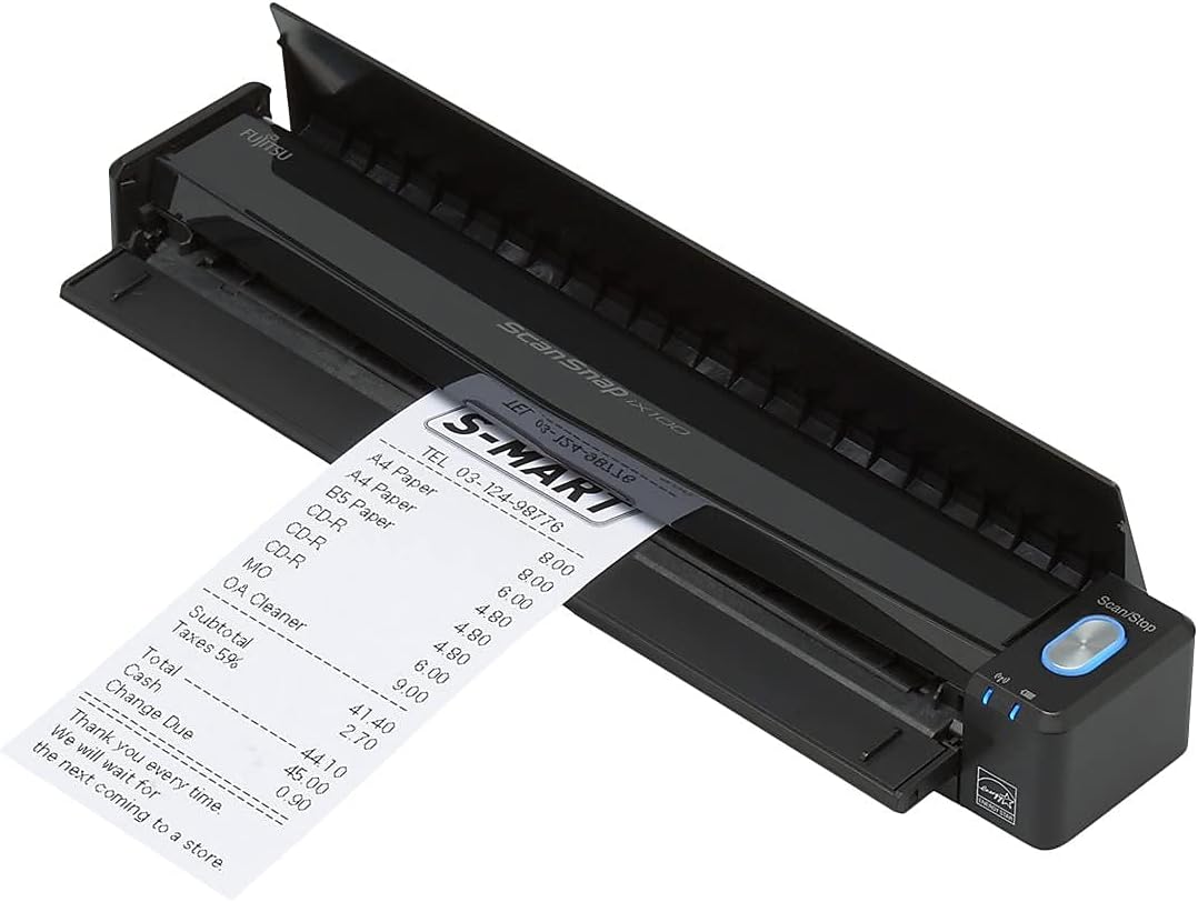 Fujitsu ScanSnap iX100 Wireless Mobile Portable Scanner for Mac or PC, Black [Discontinued by Manufacturer]