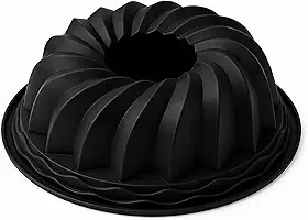 Forma de Silicone para Bolo e Pudim Grande – Assadeira Antiaderente Flexível, Resistente ao Calor, Fácil de Desenformar, Para Forno, Micro-ondas e Freezer - Premium