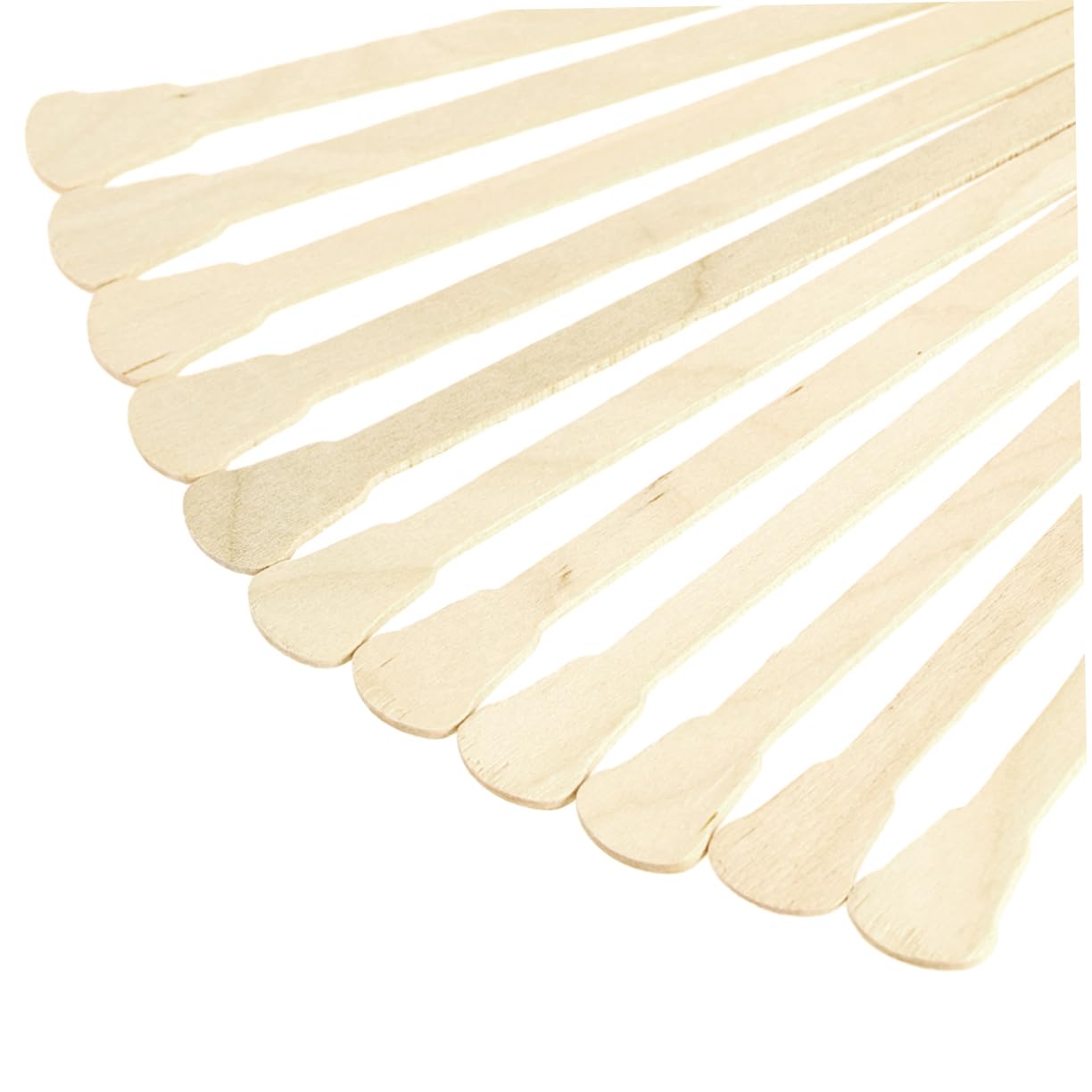 CALLARON 200pcs Wooden Eyebrow Wax Applicator Sticks Facial Hair Removal for Women Hard Wax Spatulas Odorless Skin-friendly Salon Home Use