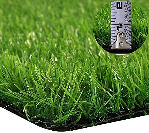 Artificial Grass Dogs, Synturfmats Indoor/Outdoor Green 3'x6' Decorative Synthetic Turf Runner Rug with Drainage Holes