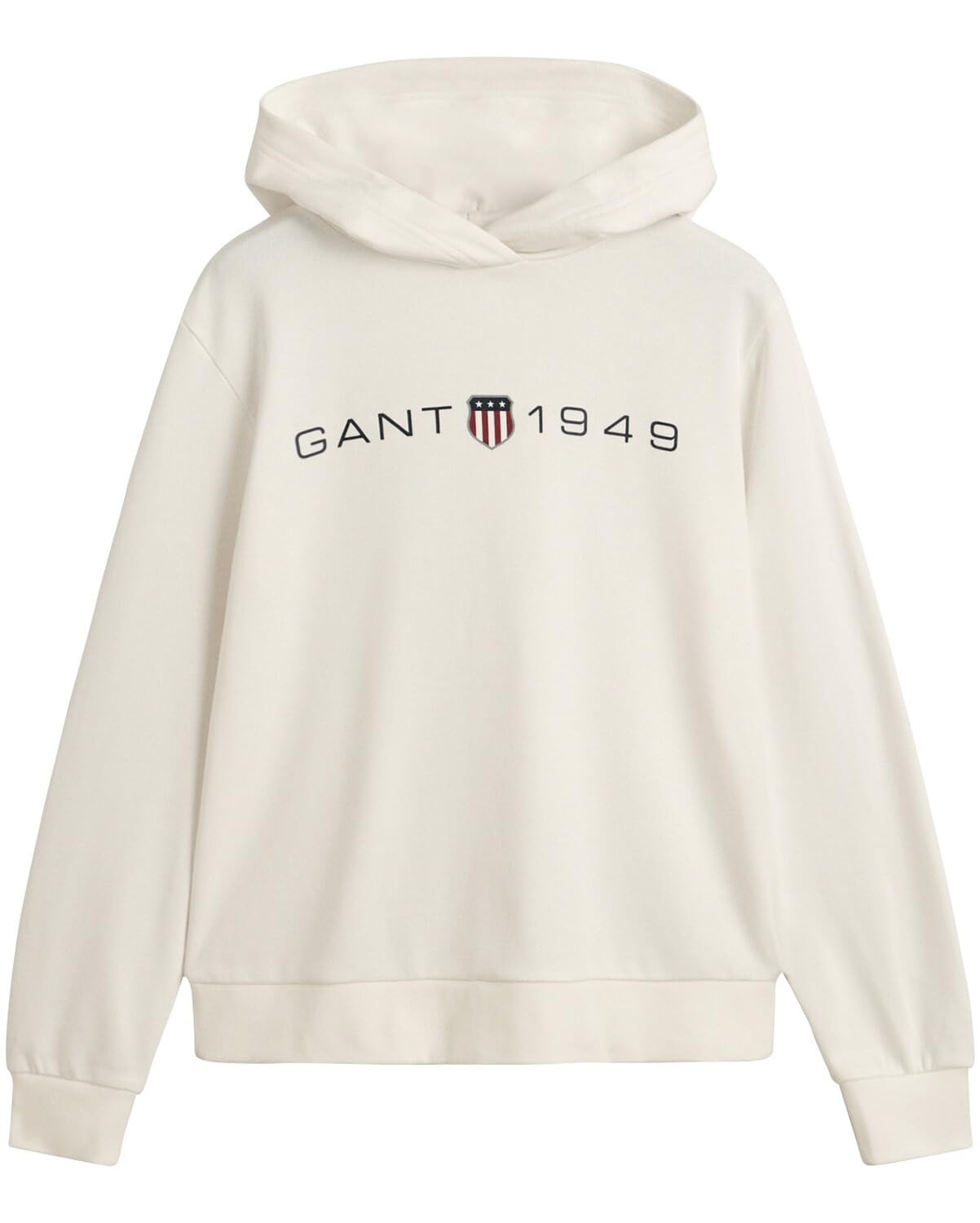 GANT REG Printed Graphic Hoodie, Eggshell, L