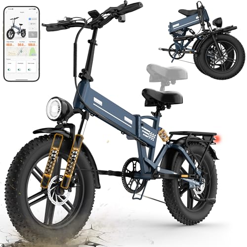 EGGKING Bicicletta Elettrica a Pedalata Assistita 20" x 4.0 Fat