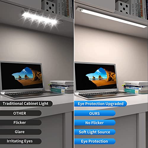 OUILA Luz de Armario con Sensor Movimiento 6500K Recargable Luz Nocturna, 41CM Regulable Lampara LED Adhesiva para Gabinete, Pasillo, Escalera, Sótano, Cocina, Garaje 5 Ouila Luz De Armario Con Sensor Movimiento 6500k Recargable Luz Nocturna, 41cm Regulable Lampara Led Adhesiva Para Gabinete, Pasillo, Escalera, Sótano, Cocina, Garaje