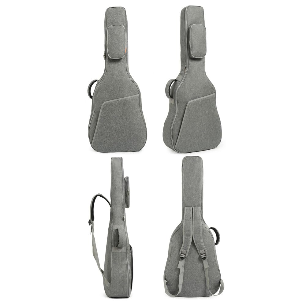 34" 36" 38" 39" 40" 41" Torba na gitarę, plecak na koncerty gitarowe, 12 mm bawełny, regulowany pasek na ramię, pokrowiec ochronny na gitarę, torba zewnętrzna z 2 kieszeniami