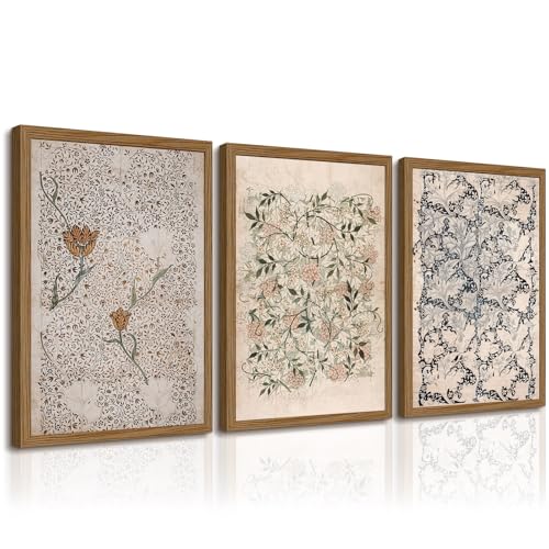 Vintage Botanical Wall Art Decor Antique Floral Canvas Wall Art