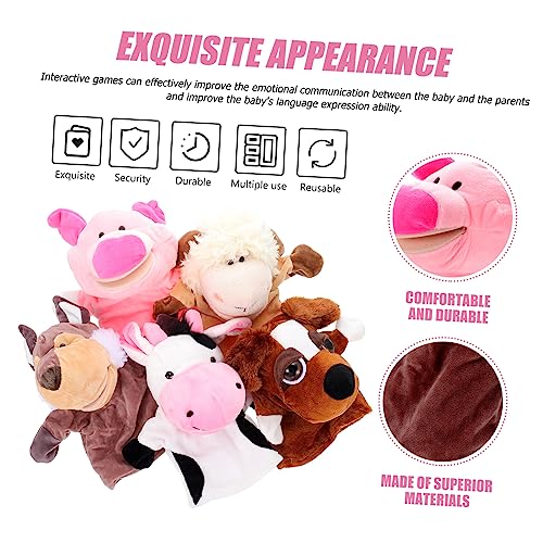 WOONEKY 5 Peças Fantoche De Animal Brinquedo Infantil Brinquedos Para Crianças Brinquedos Para Crian