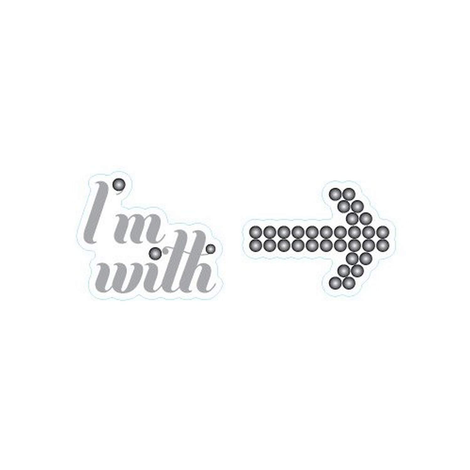 WEDDINGSTARI'm with Shoe Talk Stick on Decals for Shoes