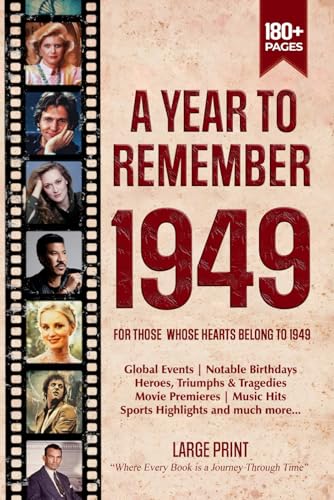 A Year To Remember 1949 History Book: A Nostalgic Tribute for the Radio Babies with Heartfelt Memories of 1949 – An Ideal Gift for Birthdays, Anniversaries, and Special Occasions