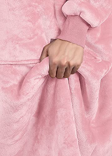 Image of Catalonia Oversized Hoodie Blanket Sweatshirt, Comfortable Sherpa Giant Pullover with Large Front Pocket for Adults Men Women Teenagers Wife Girlfriend