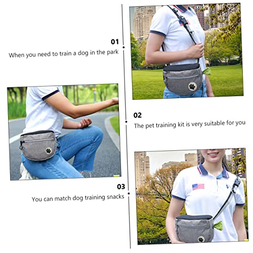 BESPORTBLE Hundetrainings Bauchtasche aus Strapazierfähigem Material mit Herausnehmbarem Innenbeutel und D-Ring für Spaziergänge und Training