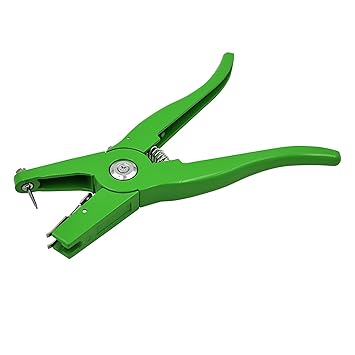 Homgee Ear Tag Pliers Livestock Animal Ear Tag Tool Plier Applicator Tagging Tagger Puncher Aluminium Alloy Ear Tag Caliper for Goat Sheep Lamb Cattle Pigs Cow
