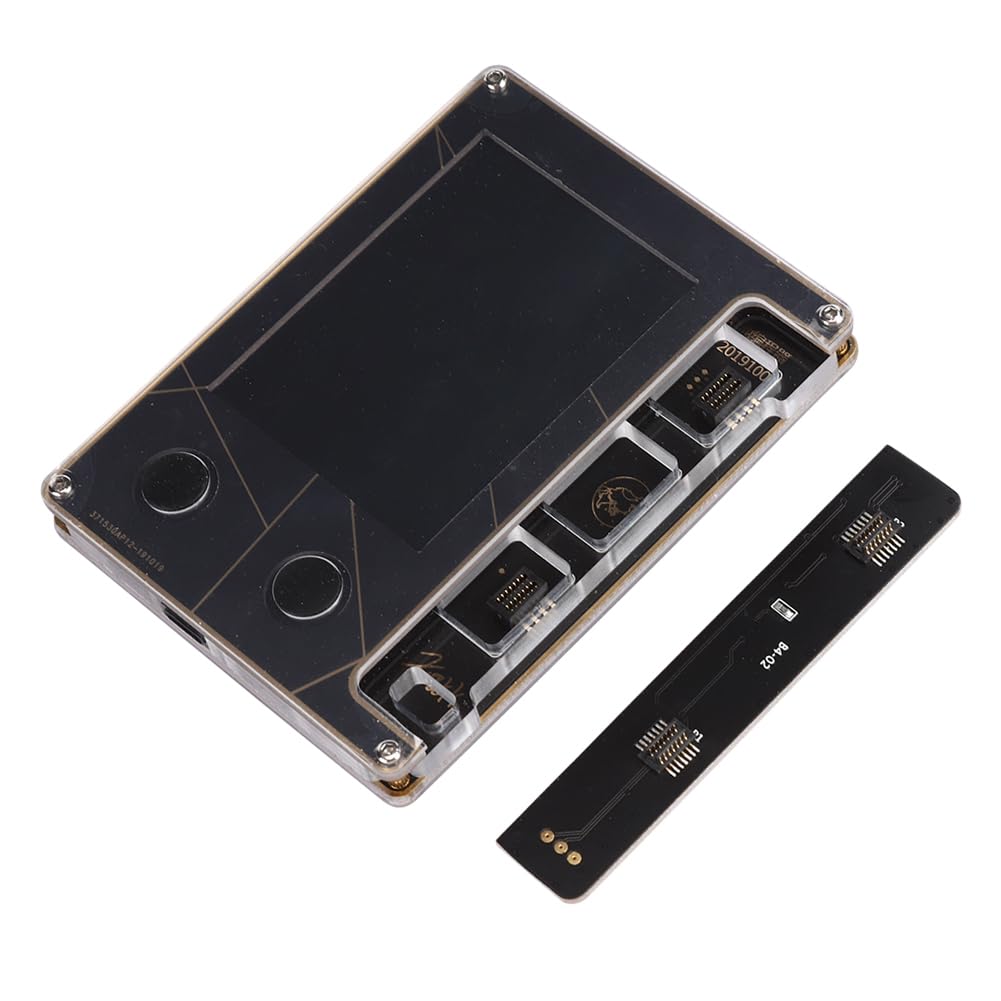 Ejoyous Programator Baterii Tester Baterii Telefonu Akrylowego z Wykrywaniem i naprawą Danych Obsługa Wielu Języków dla 5 5s SE 6 6P 6s 6sp 7 7p 8 8p X XR XS XS Max (BLACK)