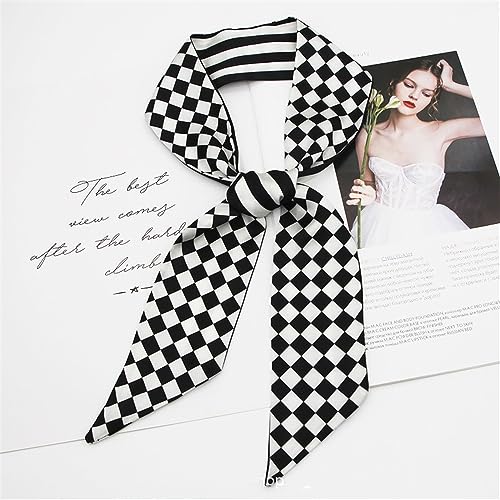 QTMY 5 Pack Purse Scarf for Bags Silk Head Scarf for Hair Handbag Women Scarfs Band Hair Neck Scarves Fashion Gifts,682