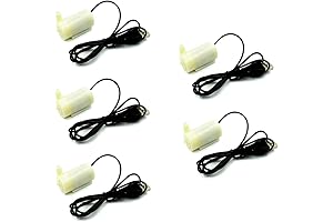 HiLetgo 5 Pcs DC Micro Pump Brushless Water Motor submersible for Aquarium Tank Fountains