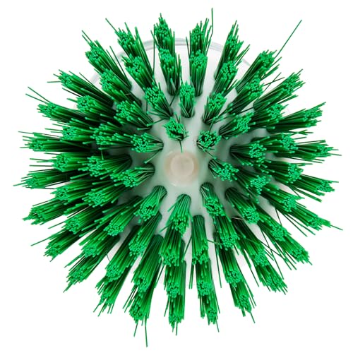 Image of Libman Palm Brush with Soap Dispenser - Dish Brush for Pots, Pans & Kitchen Sink Cleaning - Ergonomic Grip, Non-Leaking Button, Durable Angled Bristles - Recycled PET Fibers - 4 inch x 3.25 inch