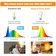 Neporal Rechargeable Light Bulbs + Amber Warm Light Bulbs